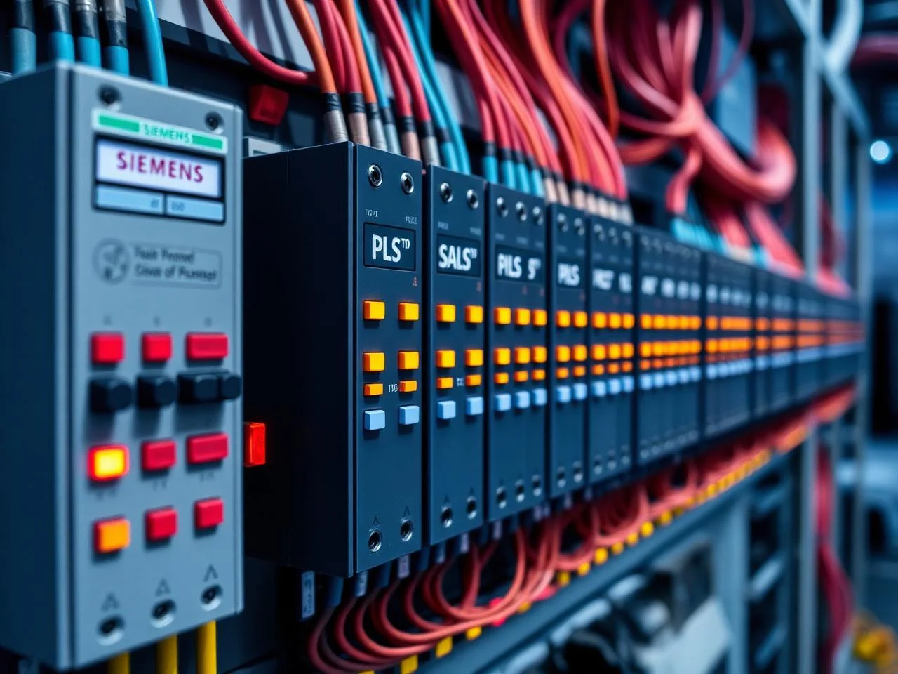 Siemens PLC control panel wiring